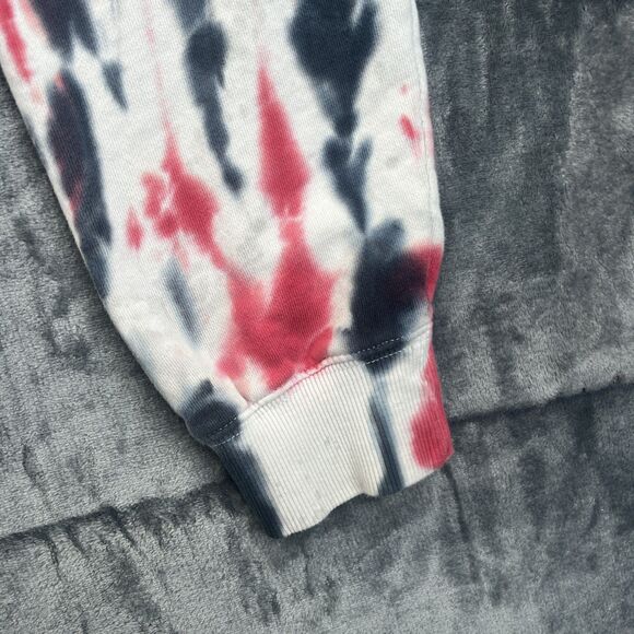 Kansas City Chiefs Tie Dye Sweatshirt Hoodie Red Black White NFL Football Mens M - Picture 6 of 12